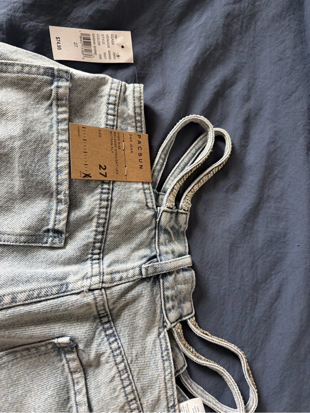 PacSun WT Jeans - cute jewel hip design